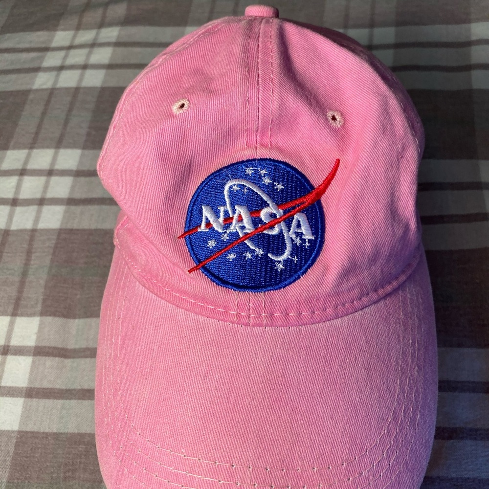 Pink Nasa Adjustable Dad Hat